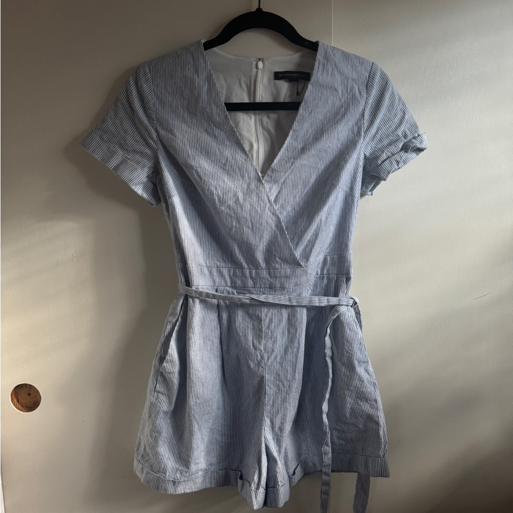Banana Republic Pinstripe Playsuit